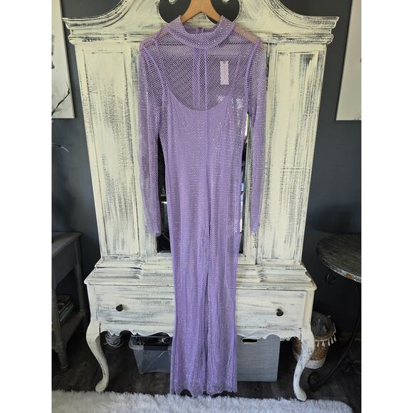 Sunday in Brooklyn Rhinestone Jumpsuit - New Medium - Picture 5 of 5